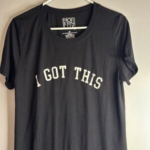 Modern Lux “I Got This” Black Tshirt, Size XL Juniors